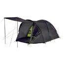 High Peak family dome tent Samos 5 (dark grey/green, with porch, model 2022)