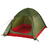 High Peak dome tent Kingfisher 2 LW (olive green/red, with porch for luggage, model 2022)