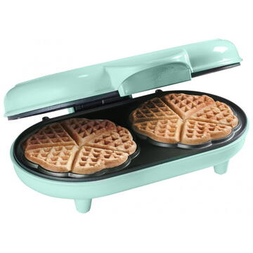 Bestron double waffle maker ADWM1000M 700W green - mint