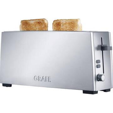 Prajitor de paine Graef Toaster TO 90,880 W, 6 trepte, Argintiu