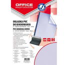 Accesorii birotica Coperta plastic PVC, 200 microni, A4, 100/top Office Products - albastru transparent