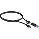 ICY BOX USB-C cable IB-CB031 (black, 1 meter)
