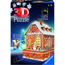 Ravensburger 3D puzzle gingerbread house at night 11237