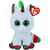 Ty Beanie Boos Snowfall Unicorn Xmas, Cuddly Toy (white/green, 15 cm)