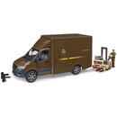 bruder MB Sprinter UPS with driver and accessories, model vehicle (brown)