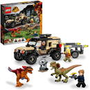 LEGO 76951 Jurassic World Pyroraptor & Dilophosaurus Transport Construction Toy (Off-Road Toy Car with 2 Dinosaur Figures for Children Aged 7+)