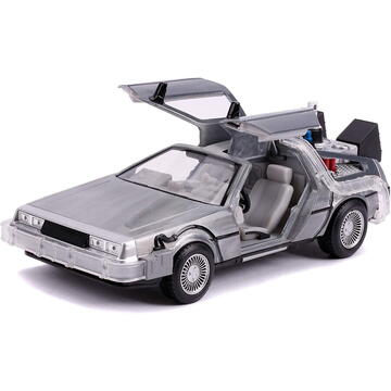 Jada Toys DeLorean time machine Back to the Future 3, toy vehicle (silver / red)