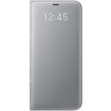 LED View Cover Samsung EF-NG955PSEGWW pentru Galaxy S8+ G955 Argintiu