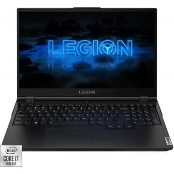 Notebook Laptop Lenovo Gaming 15.6'' Legion 5 15IMH05H, FHD IPS, Procesor Intel® Core™ i7-10870H (16M Cache, up to 5.00 GHz), 16GB DDR4, 512GB SSD, GeForce GTX 1660 Ti 6GB, Free DOS, Phantom Black