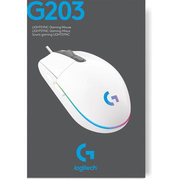 Mouse Logitech G203 white