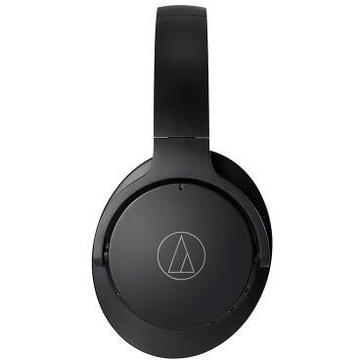 AUDIO-TECHNICA Audio Technica ATH-ANC500BT Headphones, Over-Ear, Wireless, Microphone, Black