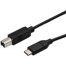 Cablu Startech USB2CB3M, USB-C - USB-B, 3m, Black