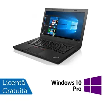 Laptop Refurbished Laptop LENOVO L460, Intel Core i5-6200U 2.30GHz, 8GB DDR3, 500GB SATA, 14 Inch, Fara Webcam + Windows 10 Pro