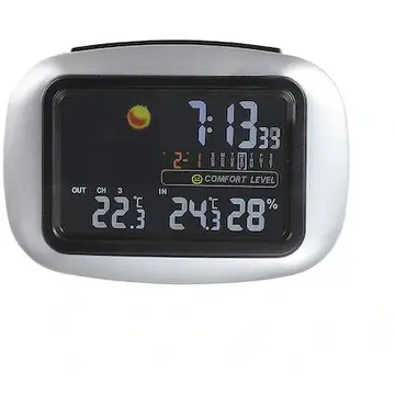 Statie meteo cu senzor wireless, ceas, alarma si termometru Clip Sonic SL254