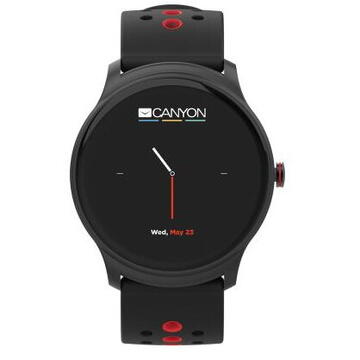 Smartwatch Canyon CNS-SW81BR, 1.3inch, Curea Silicon, Black