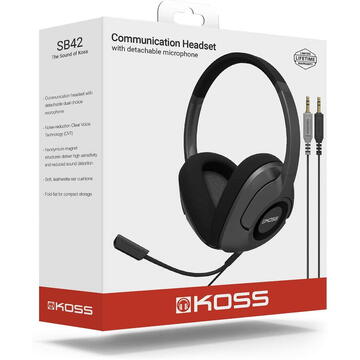 Koss SB42 USB Headset Wired Head-band Calls/Music Black
