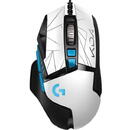 Mouse Logitech G502 Hero LoL KDA Edition, USB, White-Black