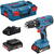 Bosch Mașină de găurit cu acumulator GSR 18V-21 18Volt albastru/negru L-BOXX 2x Li-ion baterie 2.0Ah