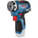 Bosch Powertools Bosch cordless drill GSR 12V-35 FC solo Professional, 12V (blue / black, without battery and charger, FlexiClick System)