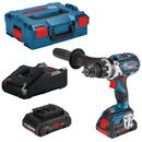 Bosch Powertools Bosch cordless hammer drill GSB 18 V-110 C Professional, 18Volt (blue / black, L-BOXX, 2x battery ProCORE18V 4.0Ah)