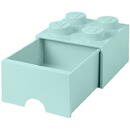 Room Copenhagen LEGO Brick Drawer 4 aqua blue - RC40051742