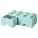 Room Copenhagen LEGO Brick Drawer 8 aquablue - RC40061742