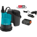 Gardena Cordless Clear Water Submersible Pump 2000/2 18V P4A - 14600-20