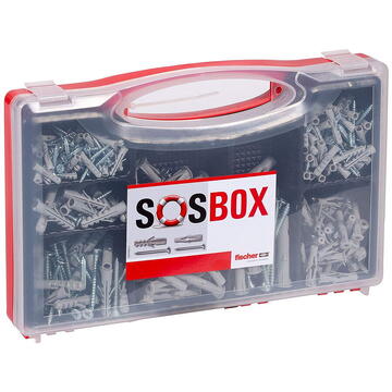 Fischer SOSBOX Dowel S plus FU with screws - light gray - 360-part