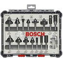 Bosch Powertools Bosch cutter set 15 pcs Mixed 1/4 " shank - 2607017473
