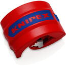 Knipex BiX, pipe cutter for plastic pipes and sealing sleeves (red/blue)