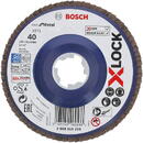 Bosch X-LOCK serrated lock washer X571 Best for Metal, 125mm, grinding disc (O 125mm, K 120, straight version)
