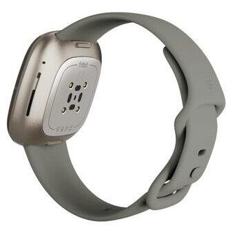 Smartwatch Fitbit Versa Sense Sage Grey Silver AMOLED GPS