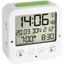 Ceasuri decorative TFA Digital radio alarm clock with temperature BINGO (white/green)