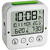 Ceasuri decorative TFA Digital radio alarm clock with temperature BINGO (silver/green)