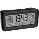 Ceasuri decorative TFA Digital radio alarm clock with room climate BOXX2 (black)