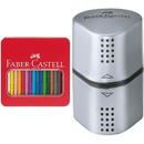 Faber-Castell Jumbo Grip colored pencil, metal case of 16, set