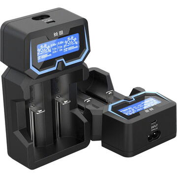 XTAR X2 battery charger to Li-ion 18650