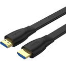 UNITEK HDMI CABLE 2.0 4K60HZ,FLAT, 2M, C11063BK-2M