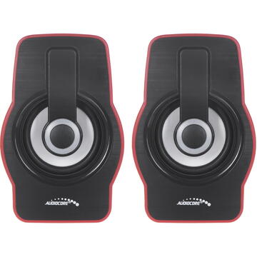 Audiocore Computer Speakers 6W AC855R USB Red