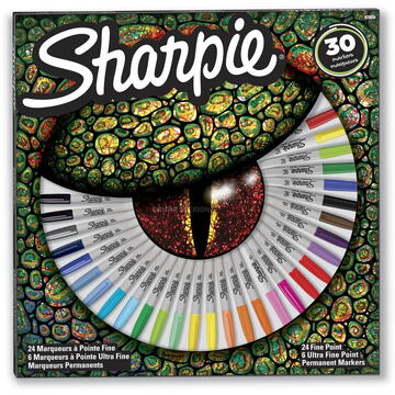 Permanent Marker Set Sharpie - 30 colors Eye