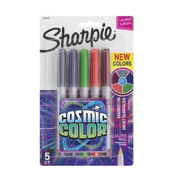 Permanent marker set Sharpie Cosmic Colors - 5 colors
