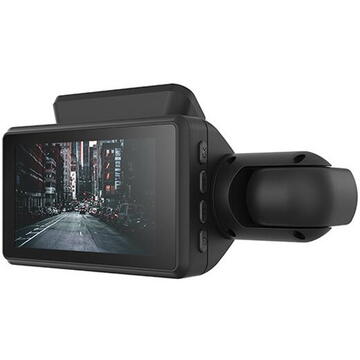 Camera video auto OEM Camera Auto Slim Design Dash Black &amp; Red (2 camere, monitor parcare, 1080p, 32 Gb, unghi 170 grade)