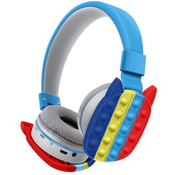 OEM Casti Bluetooth Over-Ear Pop it Wireless Blue