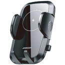 Joyroom Suport Auto cu incarcare Wireless Black 15W (cablu type-c inclus, prindere la sistemul de ventilatie, rotatie 360°)