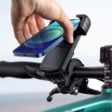 Ugreen Suport Telefon pentru Bicicleta Black (rotire 360 grade, prindere de ghidon)