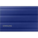 SSD Extern Samsung T7 Shield, 2TB, USB-C 3.2, Blue