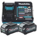 Makita Power Source Kit Li 40V 2.5Ah, charger (black/blue, 2x battery BL4025, 1x quick charger DC40RA)