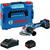 Bosch X-LOCK Polizor unghiular  BITURBO GWX 18V-15 SC Profesional (negru/albastru, 2x baterie ProCORE18V 5.5Ah, L-BOXX)