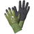 Manusi protectie Virdis, nylon/latex, standard EN420, EN388:2131 - marime 10 - verde cu negru