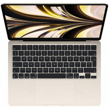 Notebook MacBook Air 13 with Liquid Retina (2022) 13.6" Apple M2 Octa Core 8GB 512GB SSD Apple M2 10 Core Graphics Int KB macOS Monterey Starlight